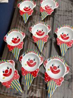 8 Eiscreme- Schalen Porzellan Clown Kindergeburtstag Eisschalen Nordrhein-Westfalen - Kempen Vorschau