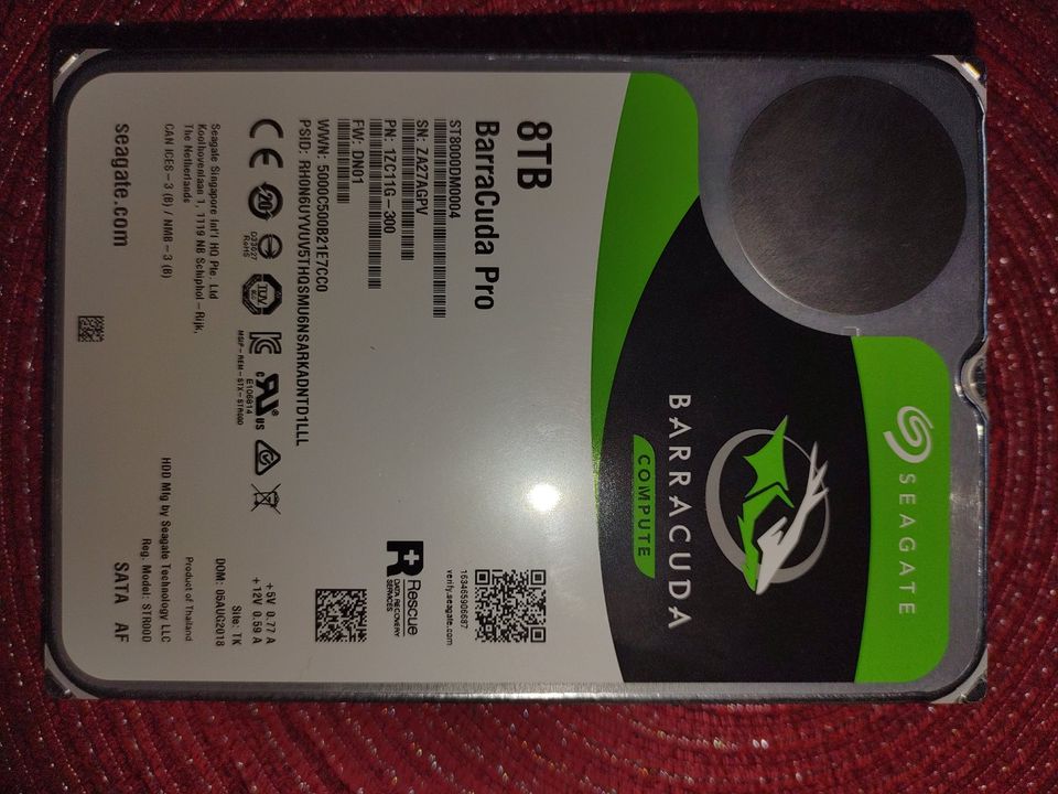 Seagate Barracuda Pro 8TB in Mönchengladbach