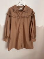 Damen Kleid Gr. M/38 Kaffe mit Rüschen Midi Hessen - Niestetal Vorschau