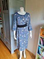 Noa Noa Kleid Viskose 40 L blau Blumen Sommer Midi Bayern - Otterfing Vorschau
