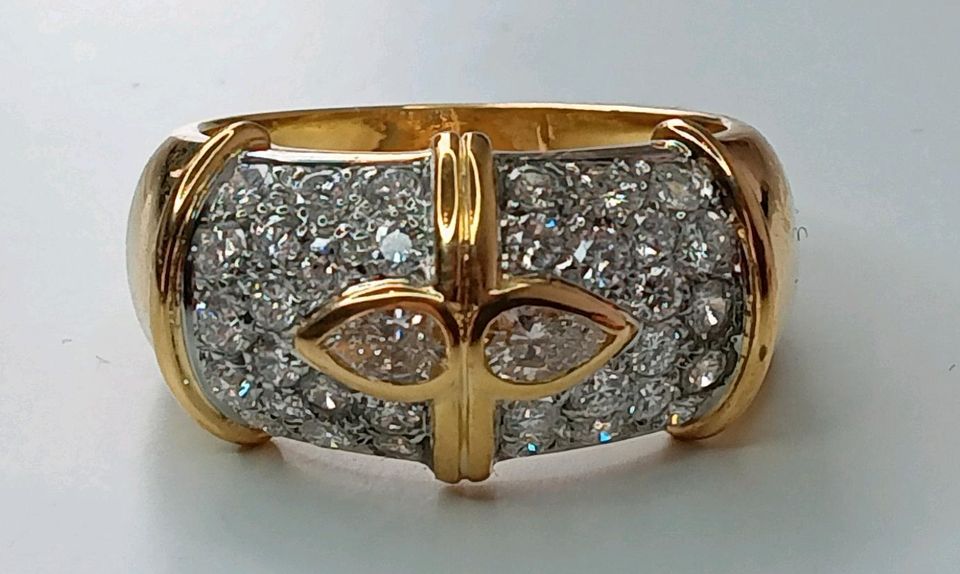 Ring 750 Gold 1.50ct Brillanten Diamanten massiv 18 Karat in Augsburg