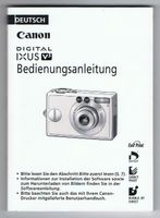 Canon IXUS V3 Bedienungsanleitung Mülheim - Köln Dünnwald Vorschau