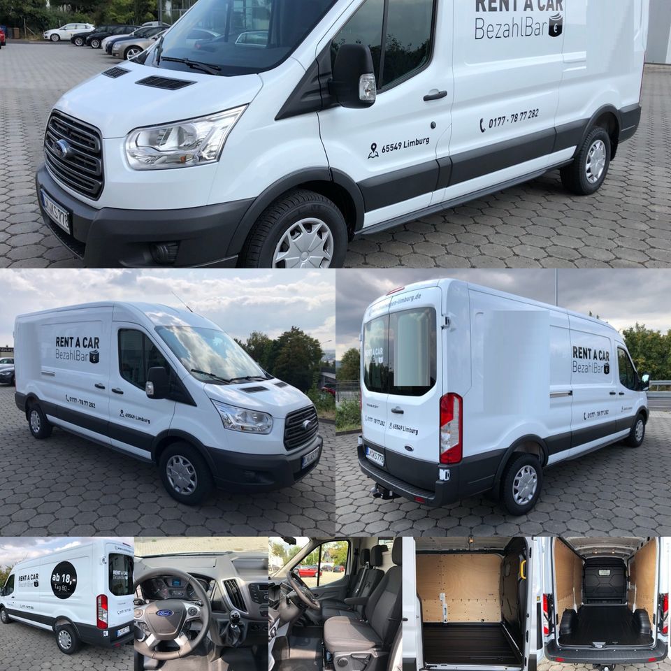 Transporter mieten für Umzug 19,- Euro pro Std. 90,- Euro pro Tag in Limburg