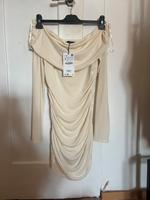 Offshoulder Kleid Zara Creme S Neuhausen-Nymphenburg - Neuhausen Vorschau