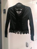 Bluse Mango Gr S schwarz boho Spitze transparent West - Sossenheim Vorschau