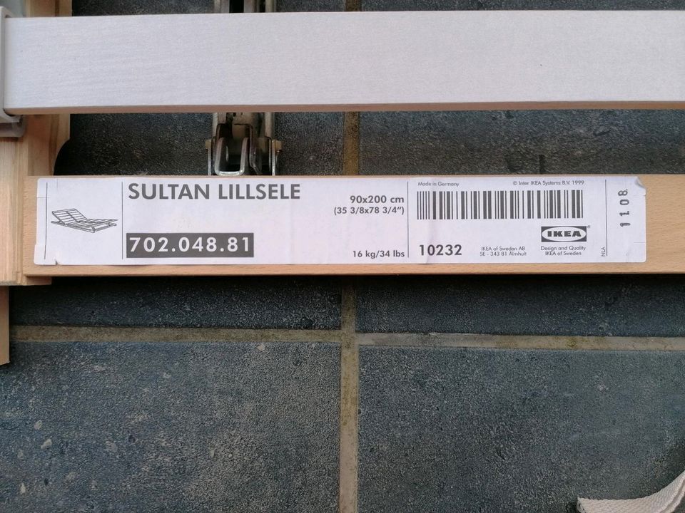 IKEA Lattenrost verstellbar 90x200 in Gommersheim