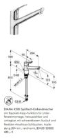 DIANA K500 Spültisch-Einhandmischer mit Bajonett-Kipp-Funktion Nordrhein-Westfalen - Ahaus Vorschau