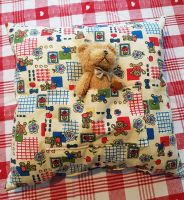 Handgenähtes Kissen mit Fach / Tasche Teddybär Bärchen Geschenk Wandsbek - Hamburg Farmsen-Berne Vorschau