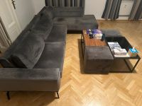 Ecksofa XXL Grau Velourstoff und 4-teilig Couchtisch Berlin - Mitte Vorschau