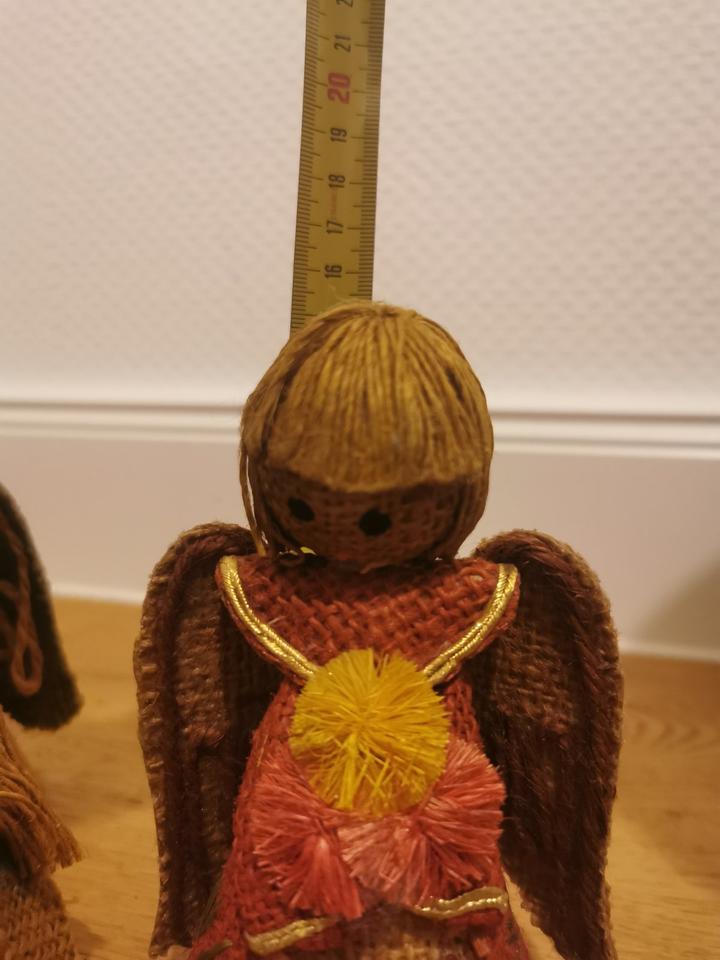 ✿✿✿ Antik Engel Jute Rupfen ALT ! Handarbeit Weihnachtsbaumspitze in Mannheim
