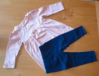 Kleid mit passender Leggings / Größe 86 / mit Herzen / rosa/ blau Berlin - Reinickendorf Vorschau