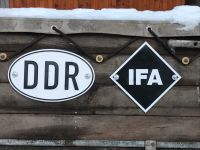 DDR / IFA Schild für PKW / Anhänger / Wohnwagen Thüringen - Artern/Unstrut Vorschau