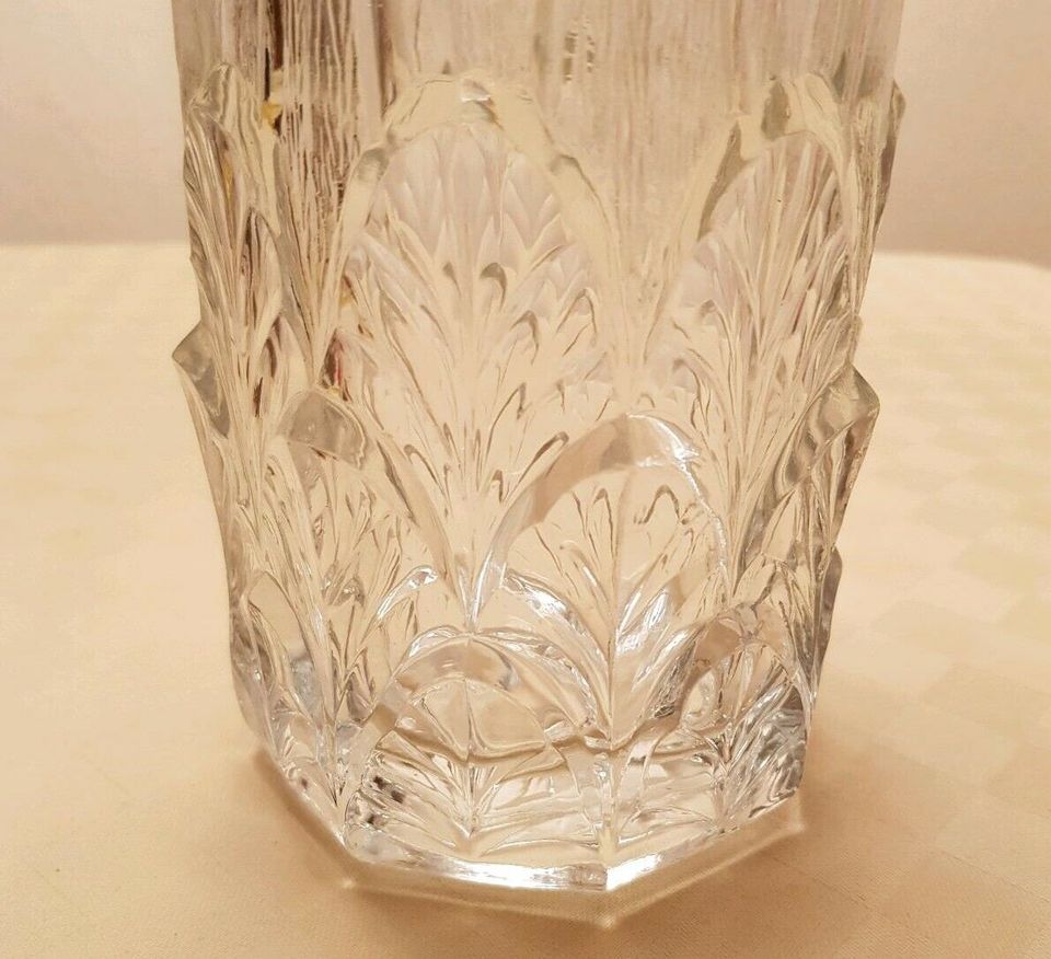 Vase Glas schwer in Steinbach