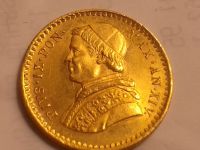 2,5 scudi 1859 XIV. Rom Vatikan Papst Pius IX.4,32g Gold vz-st Obergiesing-Fasangarten - Obergiesing Vorschau