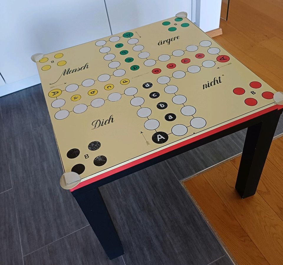 Maltisch, Spieltisch, Kindertisch, Ikea Lack, Mensch ärgere dich in Mühldorf a.Inn