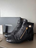 ❤️ Schuhe Chanel 37C Schwarz Sachsen-Anhalt - Magdeburg Vorschau