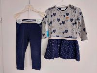 Feetje blau graues Kleid Gr. 80 mit Leggings Baby Mädchen Nordrhein-Westfalen - Kreuztal Vorschau