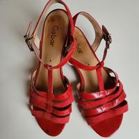 Leder Sandalen 37 Gabor rot Riemchensandalen Damen Sandaletten Friedrichshain-Kreuzberg - Friedrichshain Vorschau