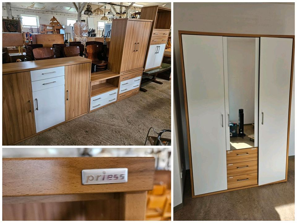 Priess Schrank-Set Schlafzimmer Kleiderschrank Kommode Highboard in Nordstemmen