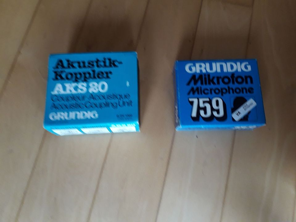 Grundig AKS 20 Akustikkoppler  & Grundig 759 Mikro neu & OVP in Leer (Ostfriesland)