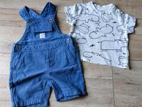 Set Latzhose kurz + T-Shirt von Topomini, Gr. 62, ungetragen Hessen - Gudensberg Vorschau