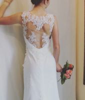 schmales Brautkleid mit tollem Rücken zu verkaufen Gr. 34 NEU Dresden - Laubegast Vorschau
