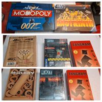 Brettspiele Monopoly 007/Labyrinth Starwars/mölkky/tangram/exit Rheinland-Pfalz - Mainz Vorschau