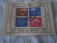 Briefmarken Sonderblatt 450 Jahre Leipziger Messe Bayern - Münchberg Vorschau