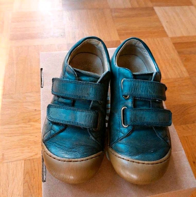 Naturino Leder Schuhe Barfussschuhe öko 28 blau in Bornheim