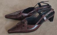 Sandaletten Pumps von Paul Green braun, glattes Leder Gr.7,5 / 41 Baden-Württemberg - Großbottwar Vorschau