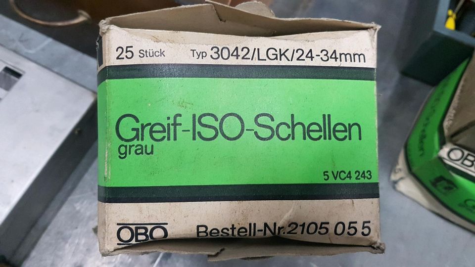 OBO Bettermann 2105055 Greif-Iso-Schelle grau 3042 LGK 24-34mm in  Nordrhein-Westfalen - Goch | eBay Kleinanzeigen ist jetzt Kleinanzeigen