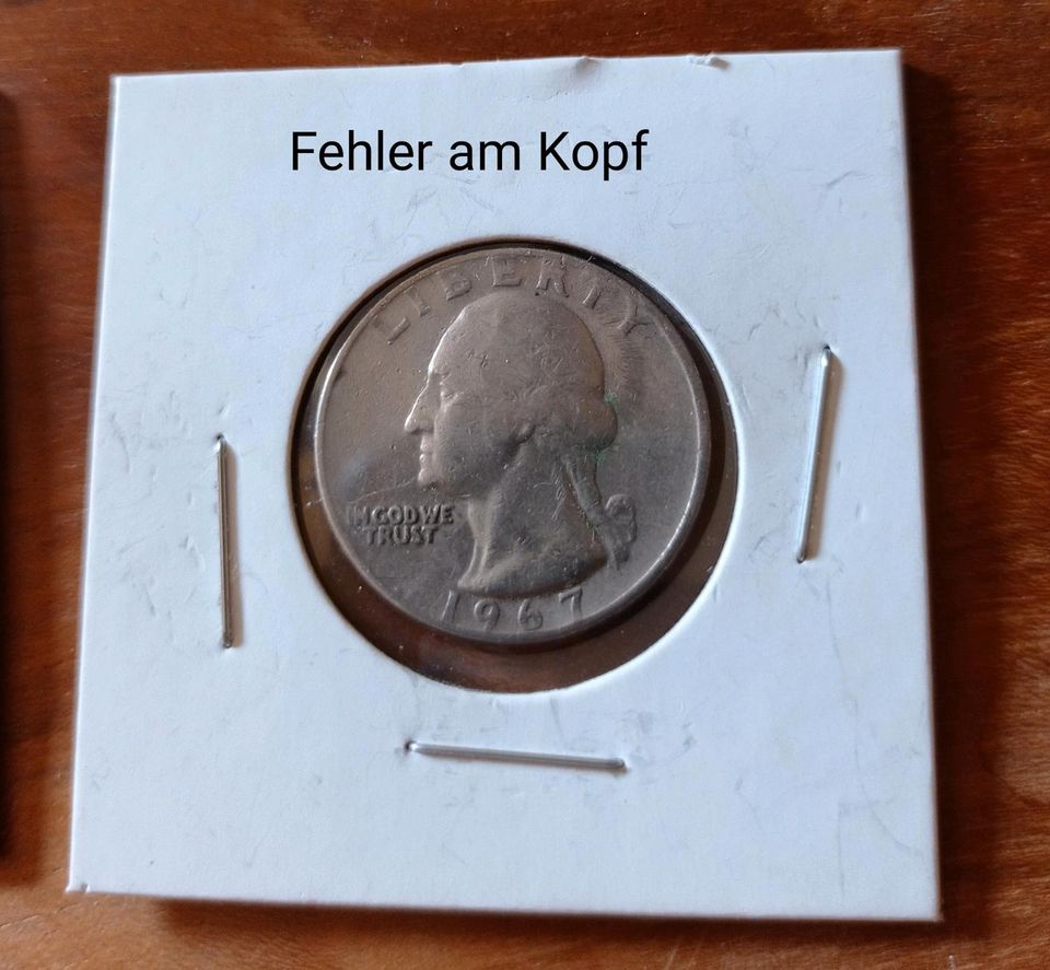 Quarter Dollar 1967 Fehler in Oberwesel