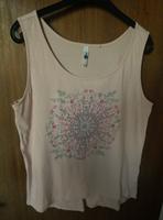 Damen Top Gr. L - Tank Top – Shirt - aprikot mit Muster Schleswig-Holstein - Lübeck Vorschau