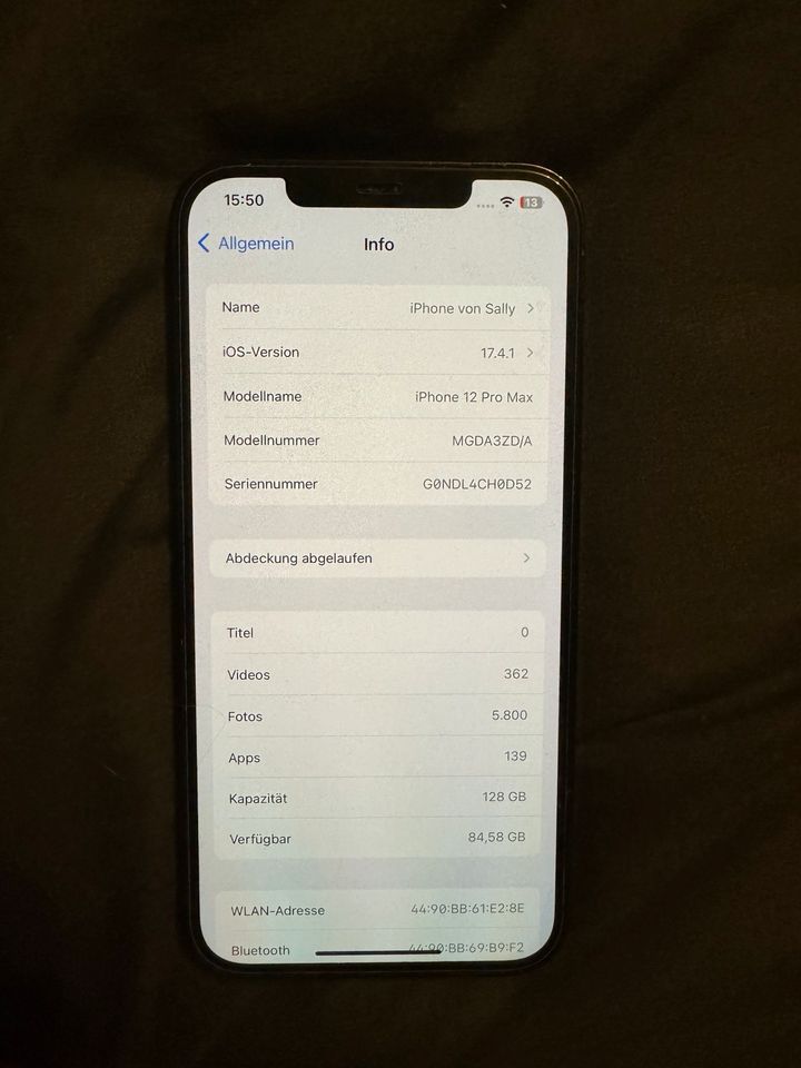 iPhone 12 Pro Max 128 GB - blau in Villingen-Schwenningen