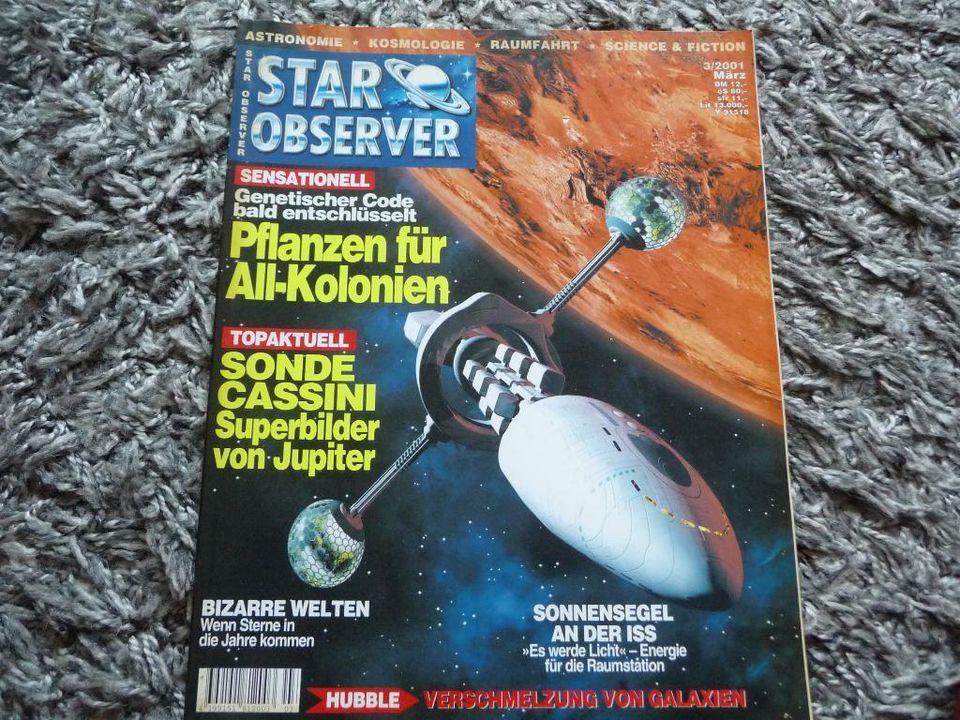 Star Observer  Astronomie,Kosmologie,Raumfahrt  7 Hefte von 2001 in Lüdenscheid