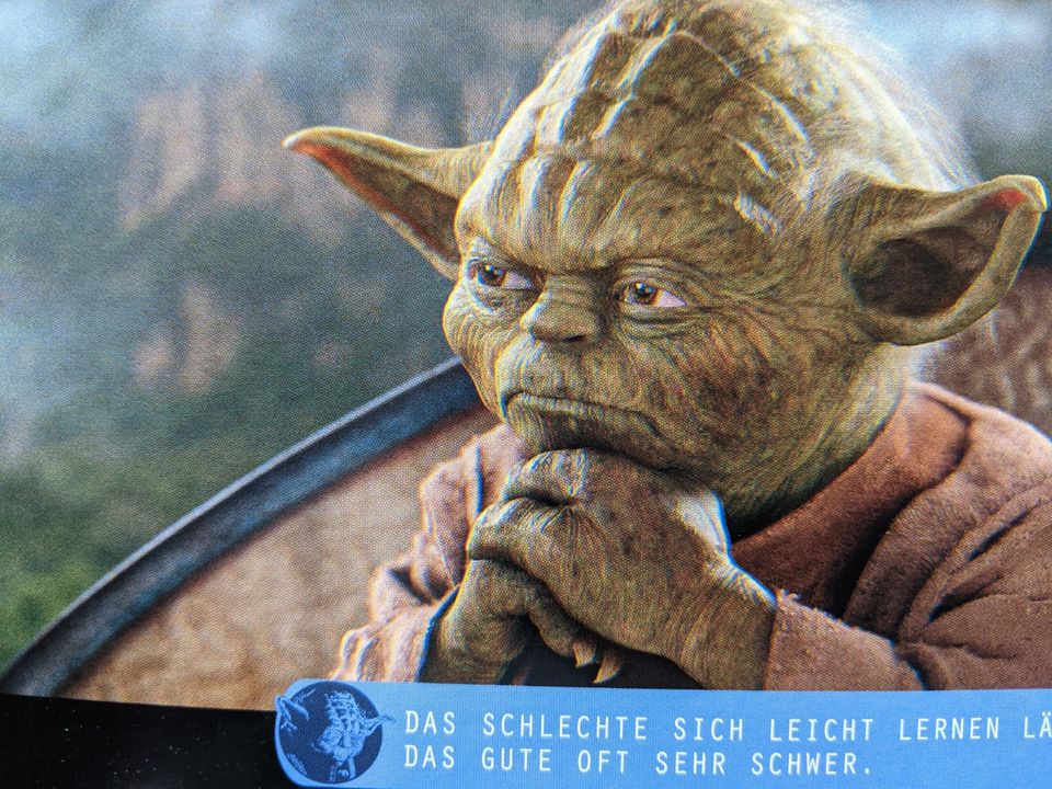 STAR WARS Meister Yoda Postkarten - Kalender 2016 - 12 Karten in Wadersloh