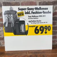 Sony Walkman Werbeschild 90er Jahre HiFi Stereo Niedersachsen - Hechthausen Vorschau