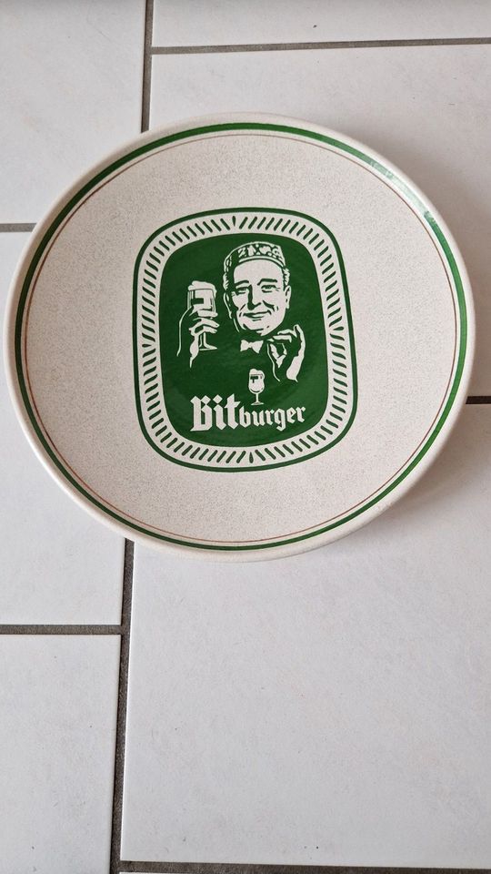 Bitburger Wandteller Teller Rastal 1986 alt Sammler in Nörvenich