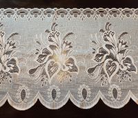 Gardine Store Jacquard 43 cm hoch Scheibengardine Fenster Bistro Dresden - Altfranken Vorschau