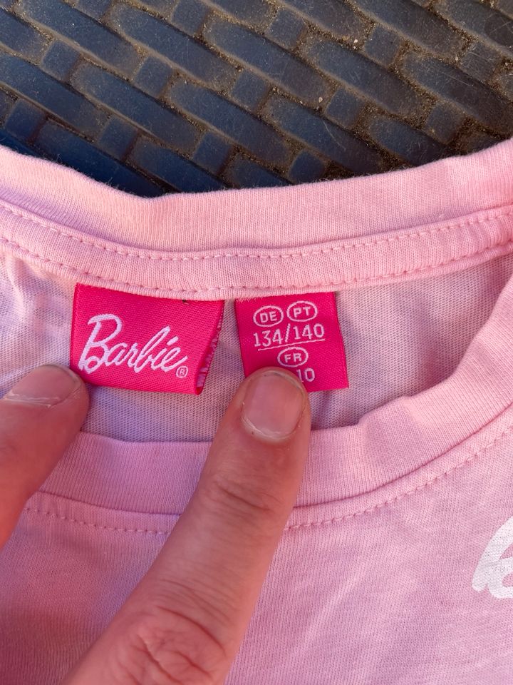 Barbie Schlafanzug Pyjama Gr.134 in Wilsdruff