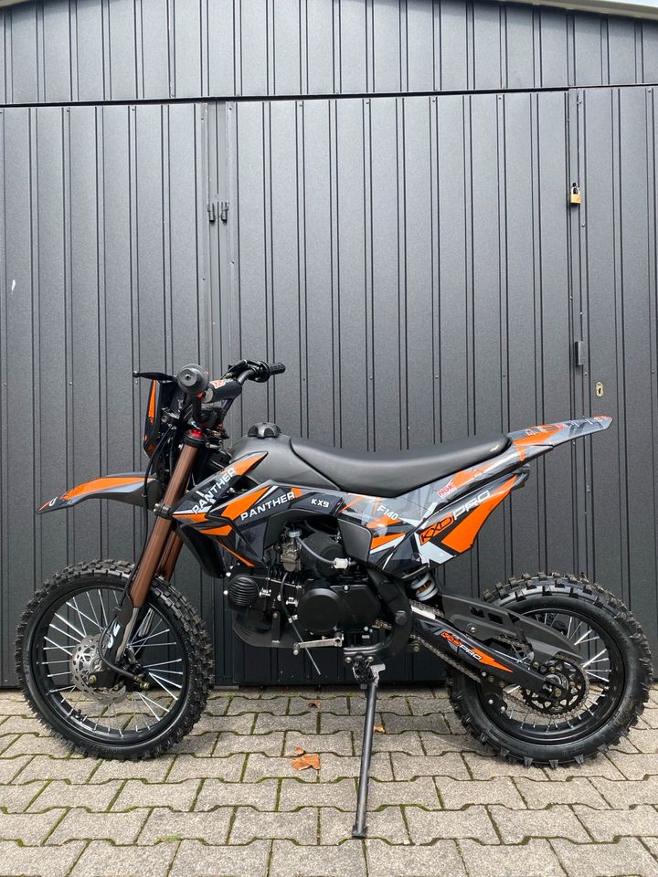 Pit Bike 140ccm KXD NEU Cross 17/14 Zoll Dirtbike Pitbike Panther in Aschaffenburg