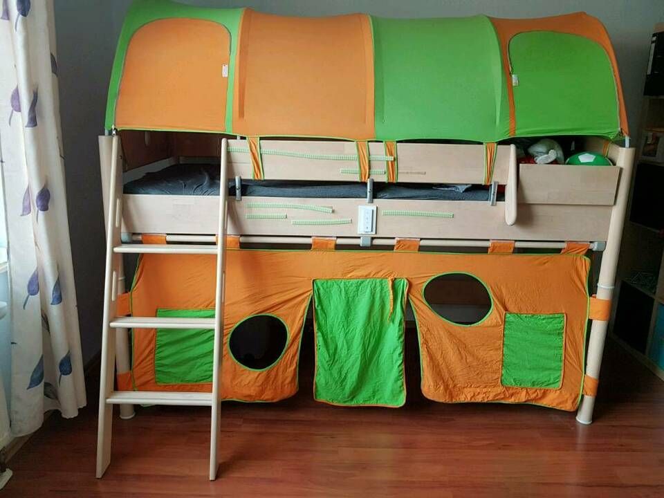 Paidi Fleximo Hochbett/Spielbett/Kinderbett mit Rutsche in Neuss