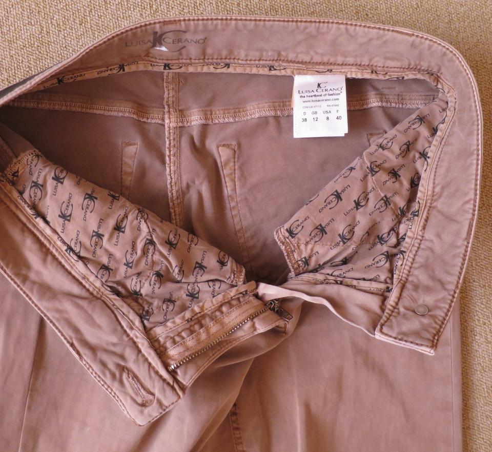 Damenjeans "LUISA CERANO", Gr. 38, beige, Premiumsegment in Leipzig