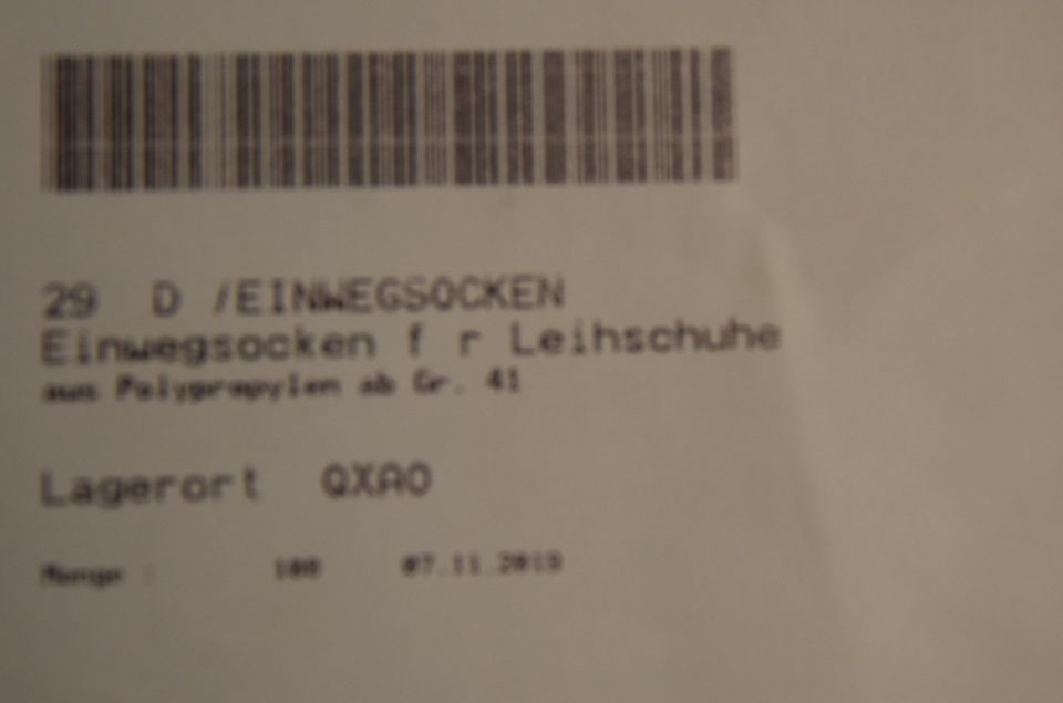 Einwegsocken für Leihschuhe, weiß Universalgröße (ab Gr.41) in Aachen