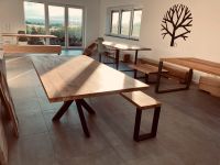 ‼️ Esstisch Tisch Eiche Massiv Design Holz Modern Schreibtisch Rheinland-Pfalz - Wolfsheim Vorschau