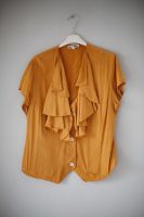 Jil Sander Bluse Seidenbluse Vintage Gelb Orange basic Wasserfall Wandsbek - Hamburg Marienthal Vorschau