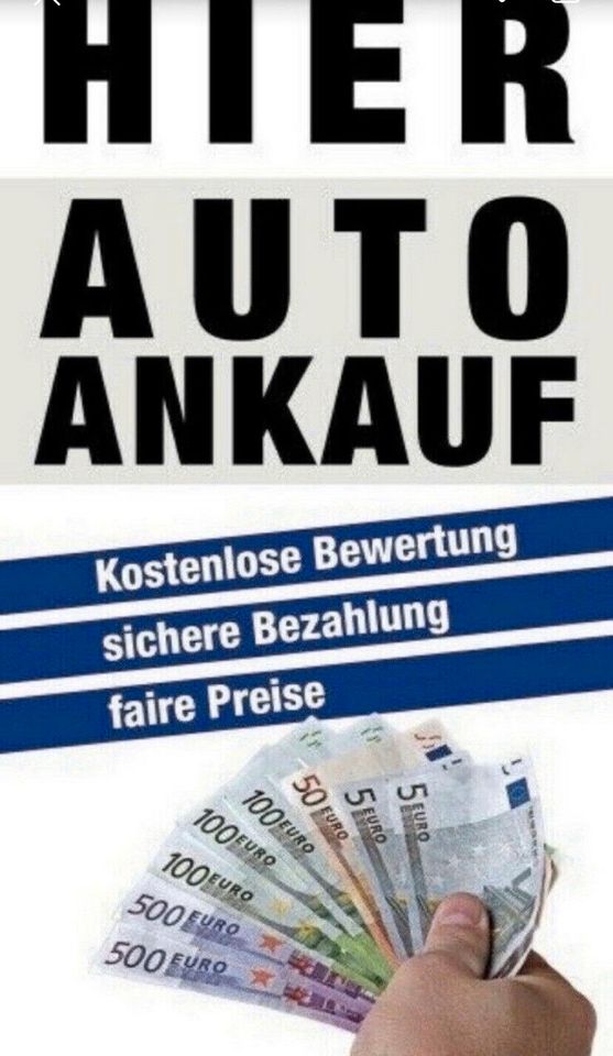 ❌PKW-ANKAUF AUTOANKAUF SUCHE PKW KFZ AUTO AUTOS Gebrauchtwagen❌❌ in Marienhafe