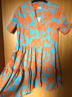 Mrs & Hugs Breuninger Tunika Kleid Orange Blau Blumen Gr. M Baden-Württemberg - Mannheim Vorschau