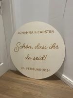 Willkommensschild "Hochzeit" aus Holz Niedersachsen - Steinfeld Vorschau