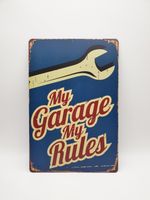 Blechschild Garage Deko My Garage My Rules 20x30cm NEU&OVP✔️ Bayern - Kissing Vorschau